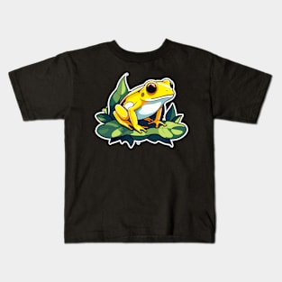 Golden Poison Frog Illustration Kids T-Shirt